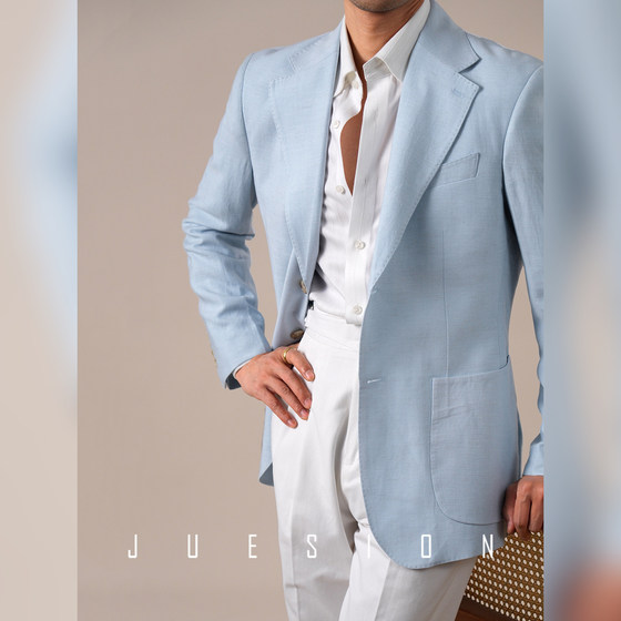 
[Breathable Tencel Linen] JUESION suit men's business commuting casual spring and summer thin single suit jacket