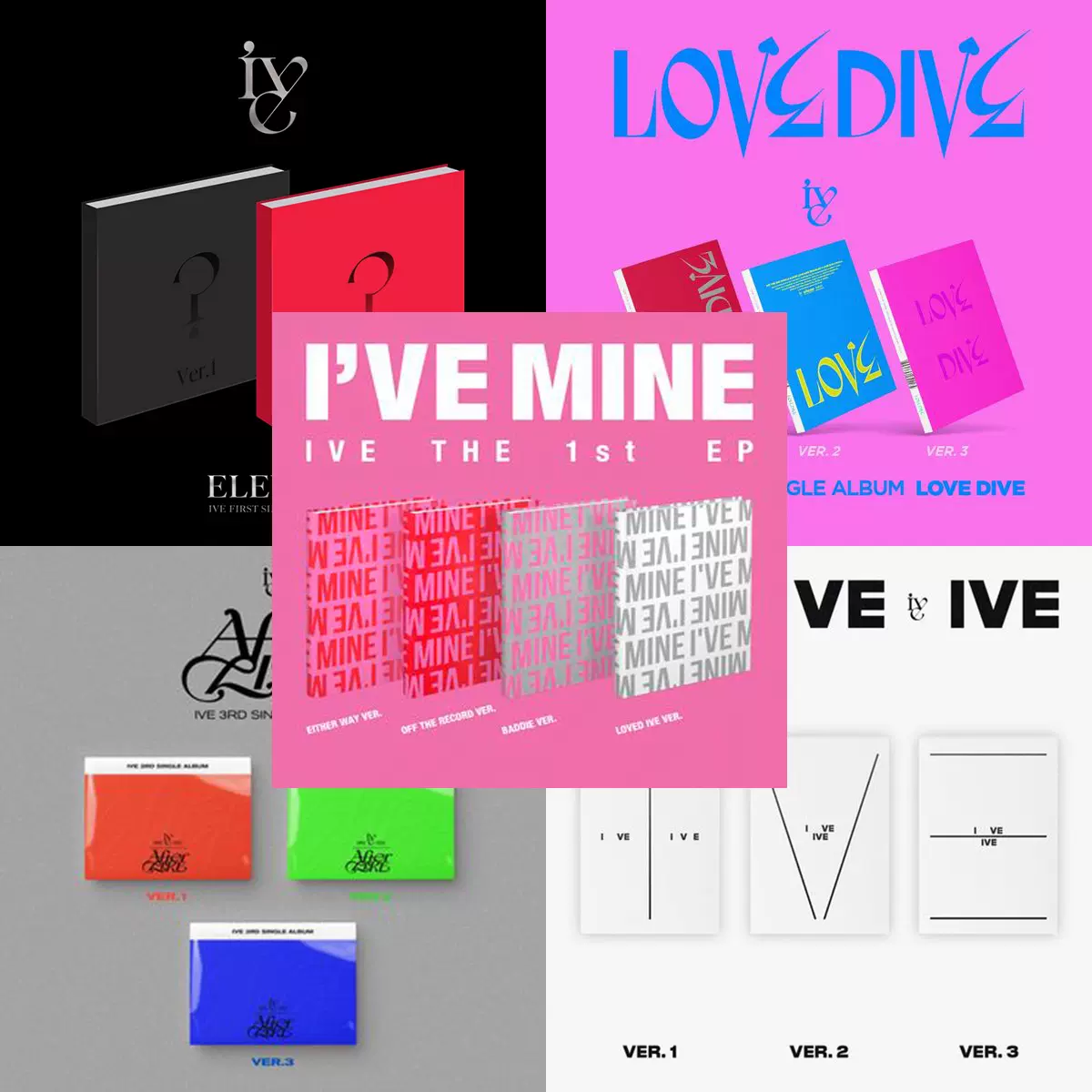 现货IVE专辑合集正规一ELEVEN After Like LOVE DIVE 官方正版-Taobao