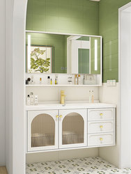 Bathroom Washbasin Ceramic Integrated Basin Bathroom Cabinet 2022 New Oak Washbasin Cabinet Combination Washbasin Cabinet