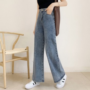 Spring and Autumn loose wide-leg pants for women retro students versatile
