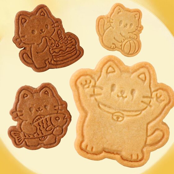
Butter coffee flavored kitten cookies, animal-shaped individually packaged snacks, delicious snacks to satisfy your cravings