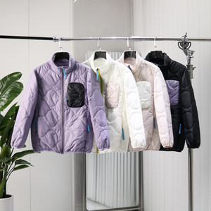 
Gourd-shaped quilting! Lightweight P cotton! Outdoor mountain style autumn and winter couple style stand-up collar lightweight warm cotton jacket