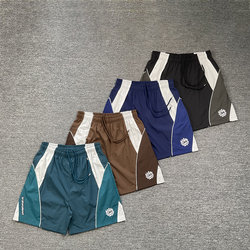 brokenplanet beauty contrast color woven shorts