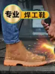 Giày bảo hộ lao động nam chuyên dụng Guisa mũi thép chống va đập, chống đâm, chống bỏng, cổ cao an toàn cho công việc hàn, thoáng khí và nhẹ