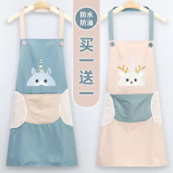 Apron for Women, Household Kitchen and Catering Use, Waterproof and Oil-Proof Work Clothes, 2026 New Trendy Cooking Apron for Spring and Autumn