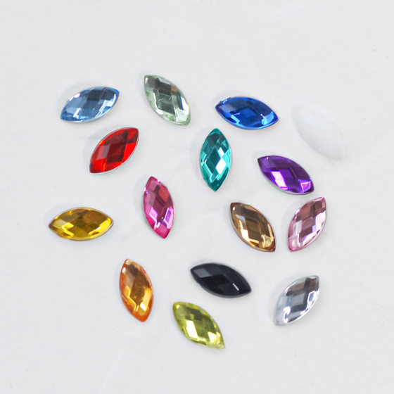 
5*10/3*6/4*8mm 100 flat bottom marquise diamonds turtle surface handmade diy jewelry accessories material acrylic stickers
