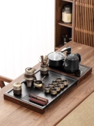 Bộ ấm trà gia đình, ấm đun nước hoàn toàn tự động, khay trà tích hợp, bộ bàn pha trà Kung Fu hoàn chỉnh, văn phòng hiện đại và đơn giản