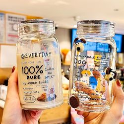 German Quality Milk Cup Portable Water Cup 2025 New Model High-Value Cup for Girls High Borosilicate Glass Cup