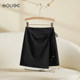 
One-piece lace-up skirt for women's summer short skirt 2025 new high-waisted slim and small person with anti-exposure hip-covering skirt
