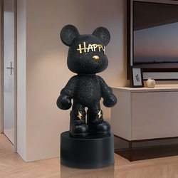 High-End Violent Bear Piggy Bank Ornament for Living Room, Large Floor-Standing, Suitable as a Birthday Gift for Children, Tv Cabinet Home Decoration