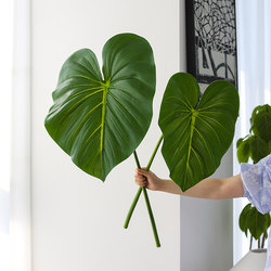 High-End Artificial Green Plants, Large Monstera Leaves, Artificial Leaves for Indoor and Outdoor Gardening, Landscaping, and Realistic Photography Props