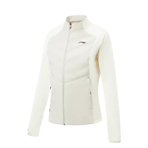 
Li Ning Women's Sports Cotton Clothing 2025 Winter New Running Series Stand Collar Slim Cotton Jacket AJMV152