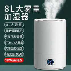 8L Large Mist Volume Humidifier for Home Bedroom, Silent, Suitable for Pregnant Women and Infants, Small Air Aromatherapy, Large Capacity Spray