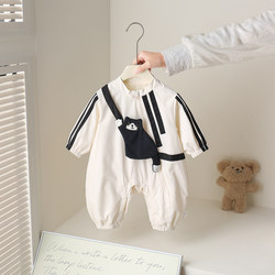 Baby Windbreaker Spring and Autumn New Style Cool Workwear-Style Jumpsuit Cute Boy Double-Layer Windproof Outdoor Crawling Suit