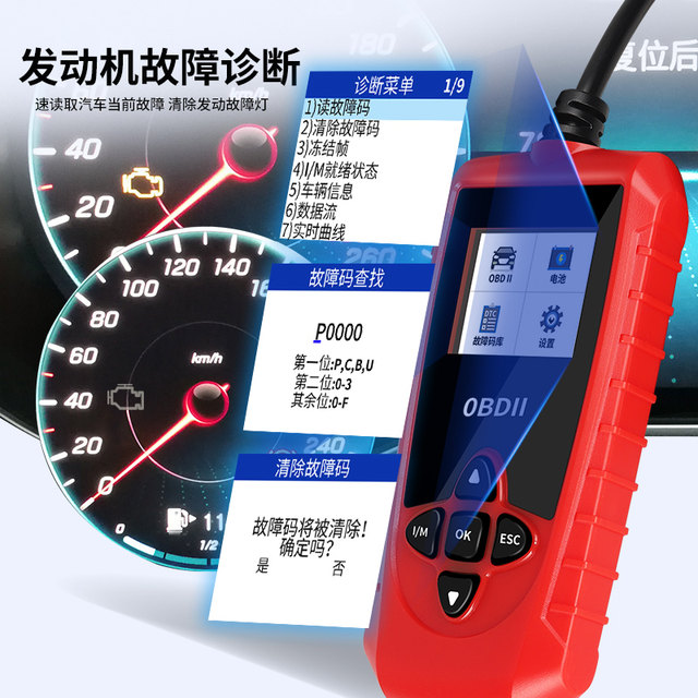 obd2 car fault detection and diagnosis instrument OBD decoder full ...