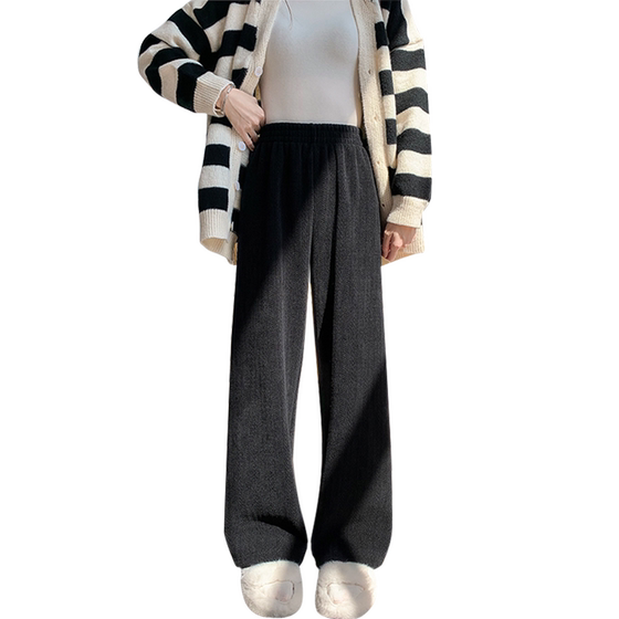 Pregnant women's pants spring and autumn wearing wide -leg pants long pants, winter clothing, large size leggings, autumn and winter plus pants pants maternal dress
