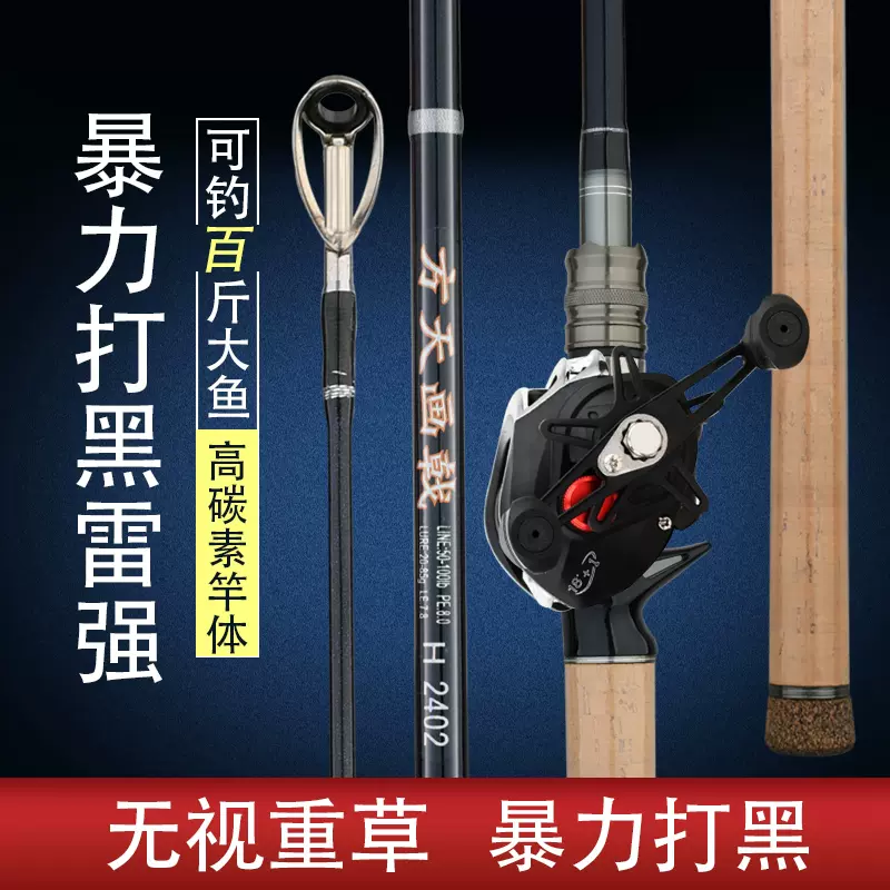 日本大和雷強竿碳素路亞竿套裝槍直柄水滴輪XXH/XH重雷輕雷遠投打-Taobao