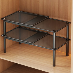 Wardrobe Retractable Layered Storage Rack, Wardrobe Interior Clothing Partition Shelf, Layered Rack, Wardrobe Interior Space Utilization Tool