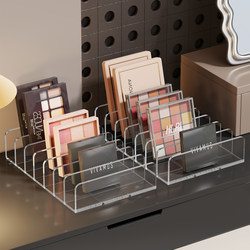 Desktop Cosmetics Storage Rack Eye Shadow Palette Desktop Transparent Partition Powder Blush Makeup Display Rack Storage Box