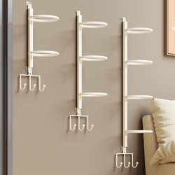 Basketball Storage Rack for Home Use, No-Drill Wall-Mounted Rack for Football, Volleyball, Badminton, and Other Ball Sports