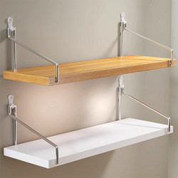 No-Drill Wall-Mounted Shelf Bedside Wall-Mounted Partition Living Room Wall Projector Router Shelf Wall-Mounted Bookshelf