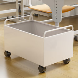 Book Storage Box, Multi-Functional Storage Box under the Student Classroom Desk, Large-Capacity Book Storage Box with Pulleys