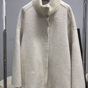 
High-end double-sided cashmere coat for women in 2025 new loose mid-length high-end lazy style wool wool jacket