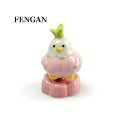 【Then There's Garlic Bird~】Creative Spinning Toy Jingdezhen Ceramic Ornament, Cute Little Ornament, Creative Gift