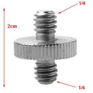 
Camera 3C digital camera accessories double 1/4 screw head connector Threaded Screw Adapter
