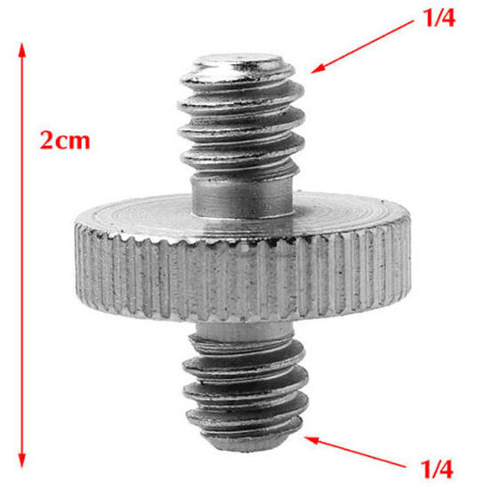 
Camera 3C digital camera accessories double 1/4 screw head connector Threaded Screw Adapter