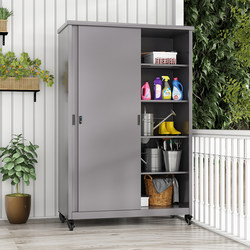 Philit Balcony Storage Cabinet Outdoor Courtyard Rainproof and Sunproof Storage Cabinet Camping Fishing Equipment Storage Cabinet