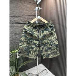 American retro camouflage cargo shorts men's trendy brand