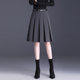 Pleated skirt women's short skirt spring and autumn 2025 new high-waisted slim A-line skirt commuting high-waisted suit skirt mid-skirt