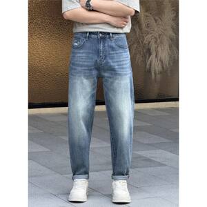 
2026 Spring Men's Retro Washed Distressed Jeans Korean Style Fashion Versatile Stretch Slim Slim Small Legs Trendy Pants