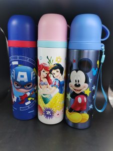 
Disney children's thermos cup for primary school students 304 stainless steel kettle baby kindergarten anti-fall 316 bullet