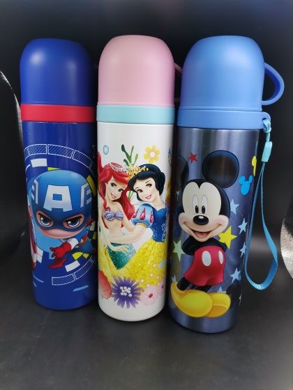 
Disney children's thermos cup for primary school students 304 stainless steel kettle baby kindergarten anti-fall 316 bullet