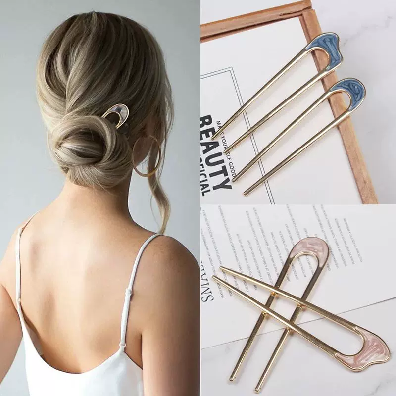 Metal Alloy U Shape Hair Stick For Women Hair Clip Gold Colo Taobao