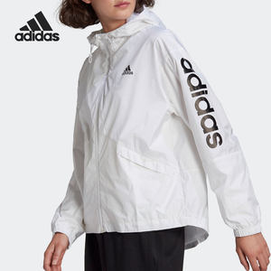 
ADIDAS Adidas Jacket Women's Woven Thin Windproof Jacket Loose Hooded Sportswear Jacket GL0647