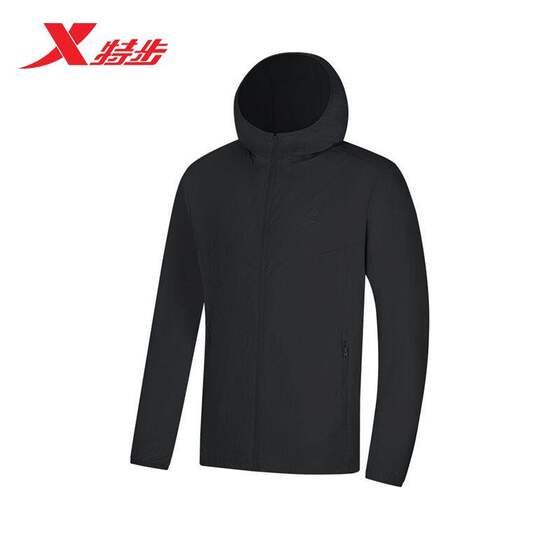 
Xtep sun protection clothing men's 2026 summer new men's sports hooded windbreaker jacket 974229140059