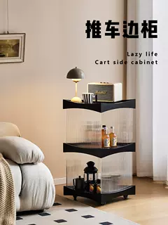 Cuộc sống lười biếng tủ bên màu đen có đèn sofa sang trọng bên tủ lưu trữ tủ bên Internet người nổi tiếng giá để đồ đầu giường