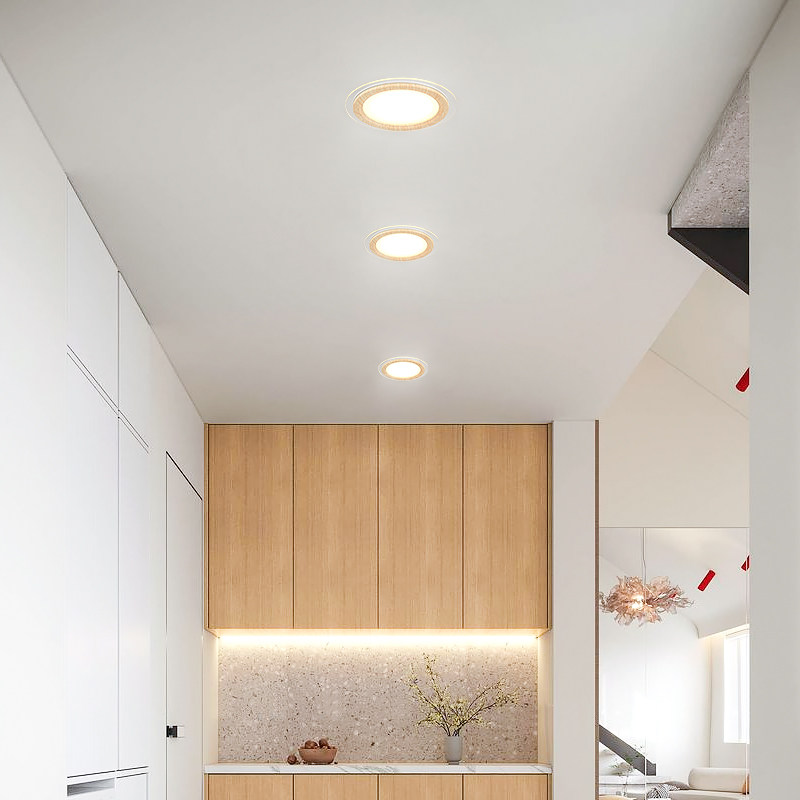 가정용 다운라이트 LED 천장 스포트라이트 5W 매입형 개구부 7.5CM 거실 천장 과녁 구멍 라이트 홀 라이트 심플 라이트 -