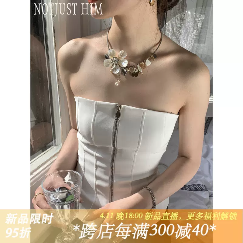 花筏NOTJUSTHIM《行星环绕》星星造型玫瑰挂坠项链情侣百搭钛钢-Taobao