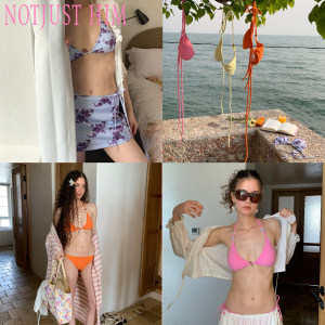 
Flower Raft NOTJUSTHIM<Joy Island>Bikini bra underwear suspender vest multicolor versatile