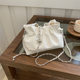 Niche textured bag for women 2025 new summer versatile chain one-shoulder crossbody bag high-end pleated cloud bag