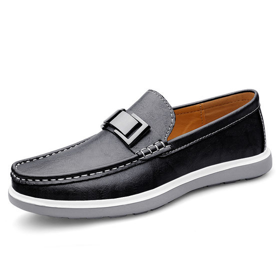 
This year's popular special offer men's shoes, loafers, fashionable leather shoes, spring low-top slip-ons, flat soles, light luxury