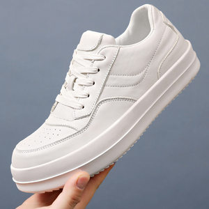 
This year's popular special RO men's shoes toe-layer cowhide men's casual shoes genuine leather breathable white shoes are fashionable and versatile