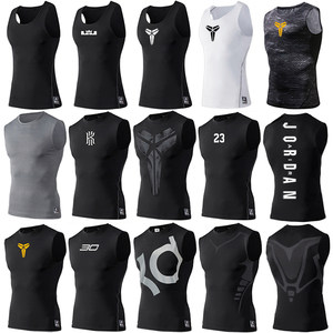 Sports vest men's quick-drying high elastic tights fitness clothes basketball training vest running sweat-absorbing T-shirt sleeveless