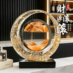 Flowing Sand Art Ornaments, Light Luxury and High-End, New 2026 Model for Living Room, Wine Cabinet Decoration, Tv Cabinet, Office