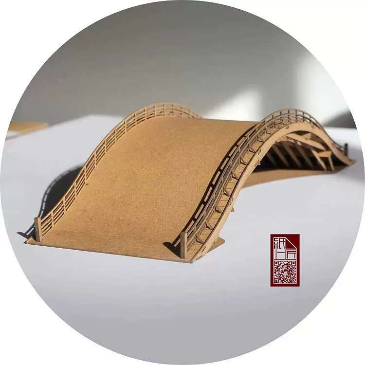 清明上河图之虹桥纸上匠中国古建筑手工模型摆件积木中式纸模型-Taobao