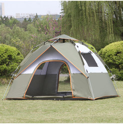 Tent for Outdoor Camping, Thickened and Rainproof, Suitable for 3-4 People, Fully Automatic, Sun Protection for 2 People, Camping Picnic, Ultra-Light Equipment